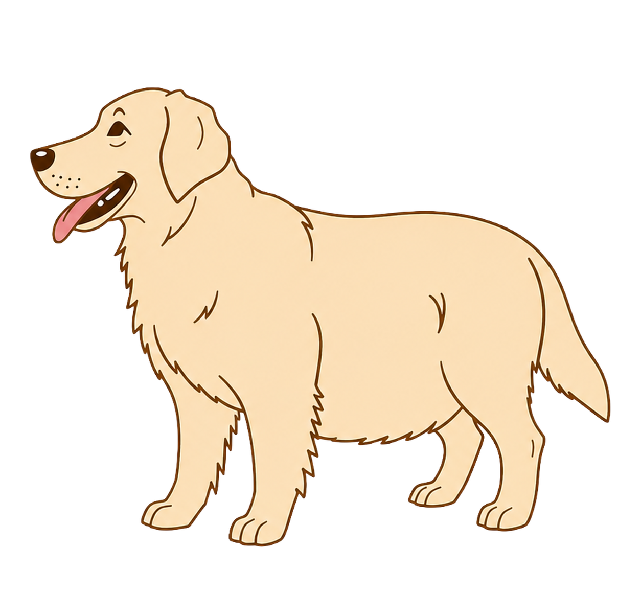 Chunky golden retriever